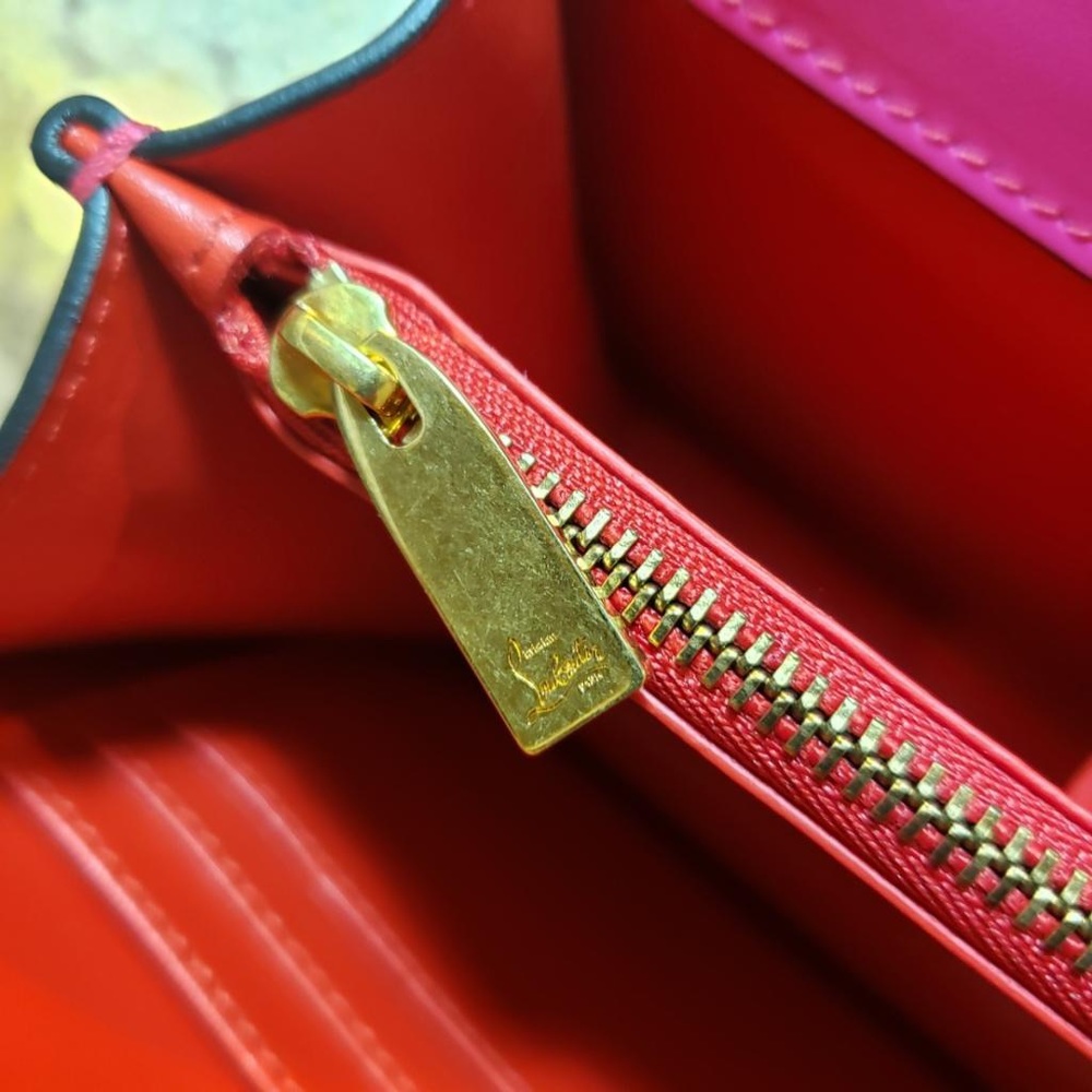 💕 NEW Christian Louboutin Mini Elisa in Hot Pink Calfskin - Picture 9 of 14